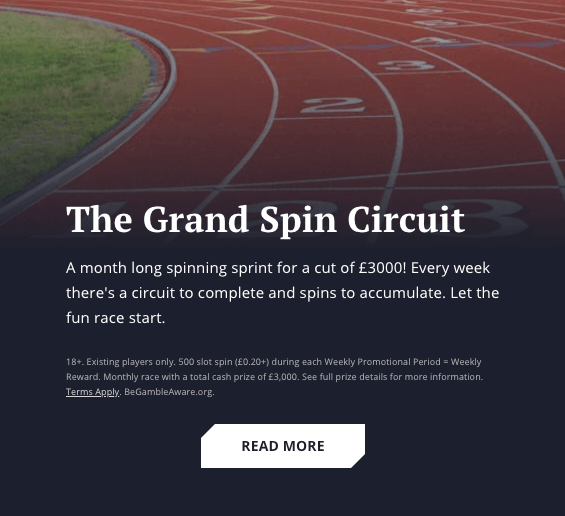 21 casino bonus the grand spin circuit