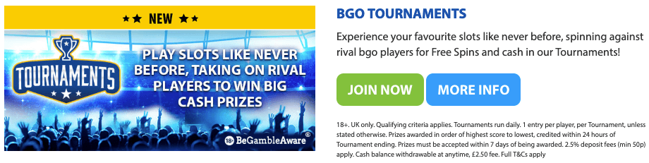 BGO tournaments