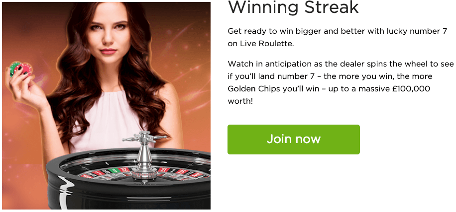 Casino.com Winning streak