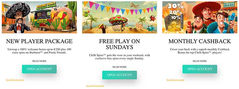 screenshot chilli casino bonus